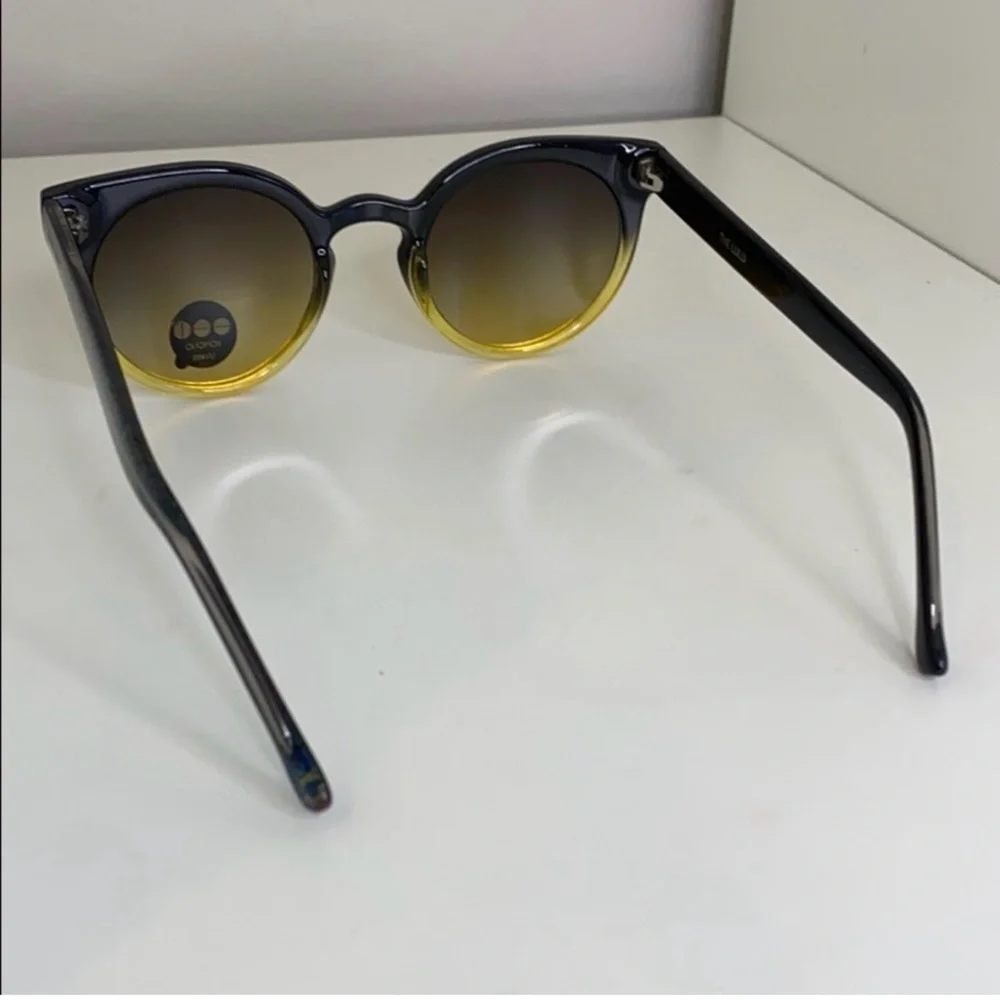 Chic Black and Brown Gradient Sunglasses NEW KOMONO Lulu Expressionist
